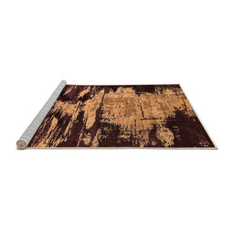 Sideview of Machine Washable Oriental Orange Industrial Area Rugs, wshurb2794org
