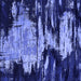Square Machine Washable Oriental Blue Industrial Rug, wshurb2794blu