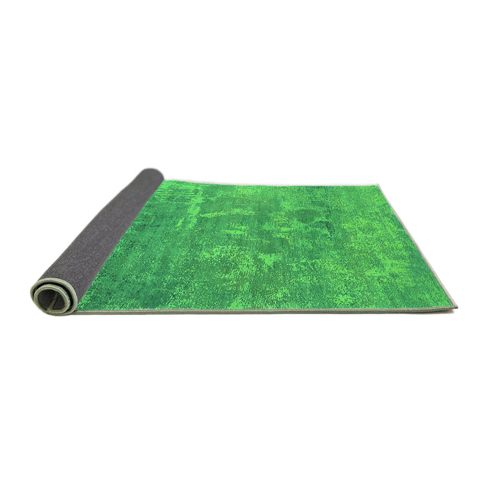 Sideview of Oriental Green Industrial Rug, urb2795grn