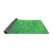 Sideview of Oriental Green Industrial Rug, urb2795grn