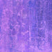 Square Machine Washable Oriental Purple Industrial Area Rugs, wshurb2795pur