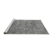 Sideview of Machine Washable Oriental Gray Industrial Rug, wshurb2795gry