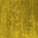 Square Machine Washable Oriental Yellow Industrial Rug, wshurb2795yw