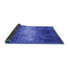 Sideview of Oriental Blue Industrial Rug, urb2796blu