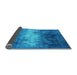 Sideview of Oriental Light Blue Industrial Rug, urb2796lblu