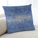 Lifestyle Image of Mid-Century Modern Urban Square Blue Throw Pillow, 18 inch by 18 inch, pwurb2796