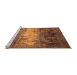 Sideview of Machine Washable Oriental Orange Industrial Area Rugs, wshurb2796org