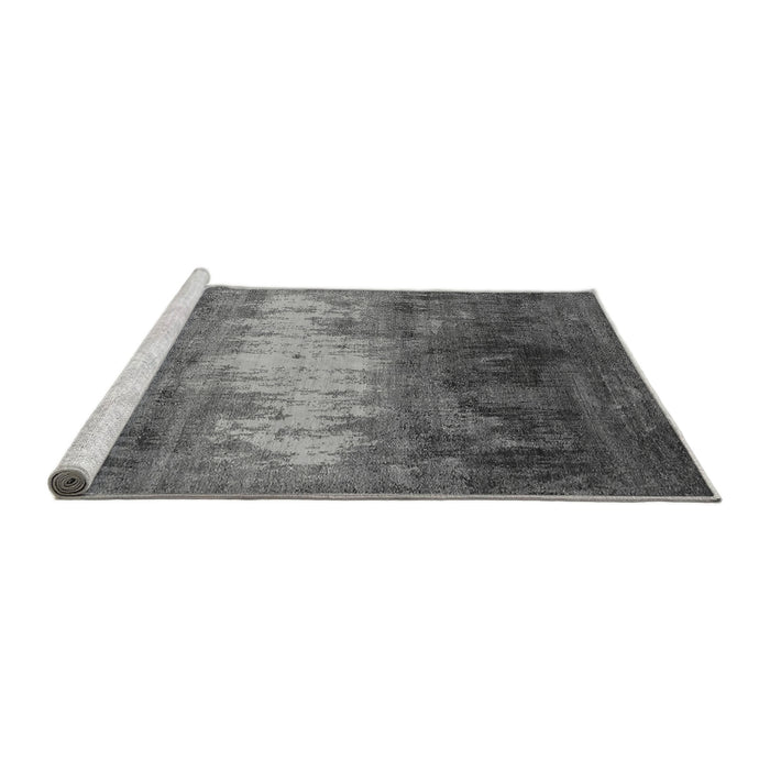 Sideview of Machine Washable Oriental Gray Industrial Rug, wshurb2796gry