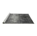 Sideview of Machine Washable Oriental Gray Industrial Rug, wshurb2796gry