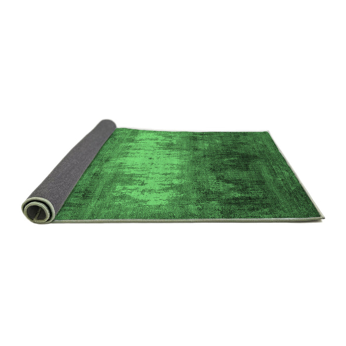 Sideview of Oriental Emerald Green Industrial Rug, urb2796emgrn