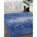 Machine Washable Industrial Modern Blue Rug in a Family Room, wshurb2796
