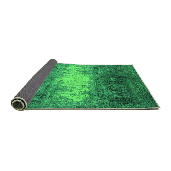 Sideview of Oriental Green Industrial Rug, urb2796grn