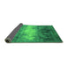 Sideview of Oriental Green Industrial Rug, urb2796grn