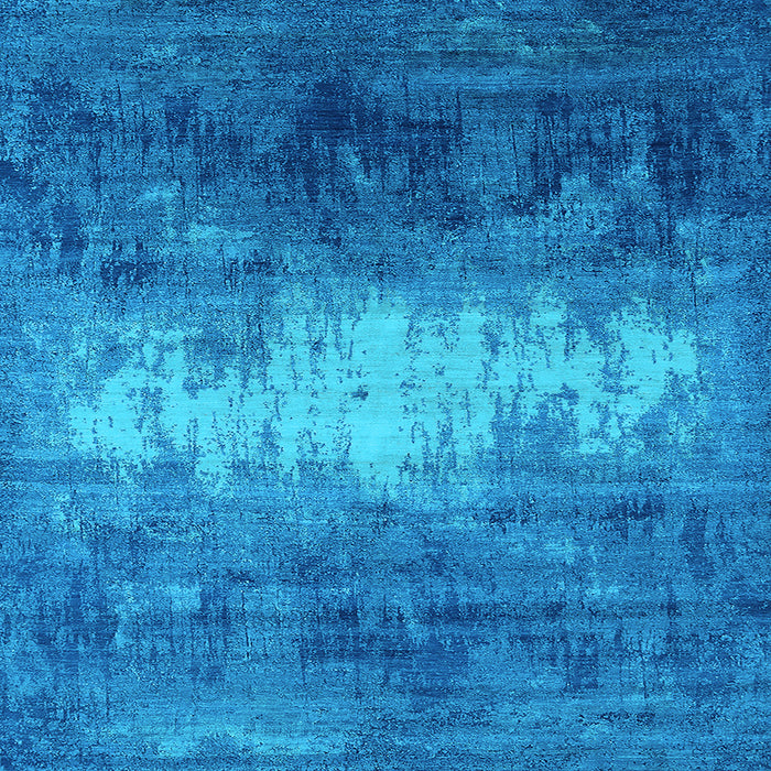 Square Oriental Light Blue Industrial Rug, urb2796lblu