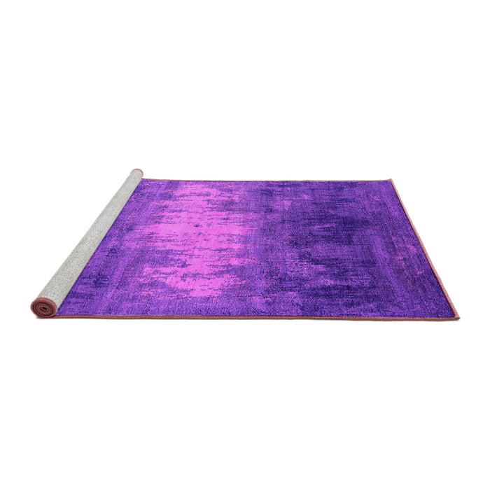Sideview of Machine Washable Oriental Pink Industrial Rug, wshurb2796pnk