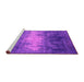 Sideview of Machine Washable Oriental Pink Industrial Rug, wshurb2796pnk