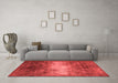 Industrial Red Washable Rugs