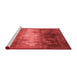 Industrial Red Washable Rugs