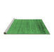 Sideview of Machine Washable Oriental Emerald Green Industrial Area Rugs, wshurb2797emgrn