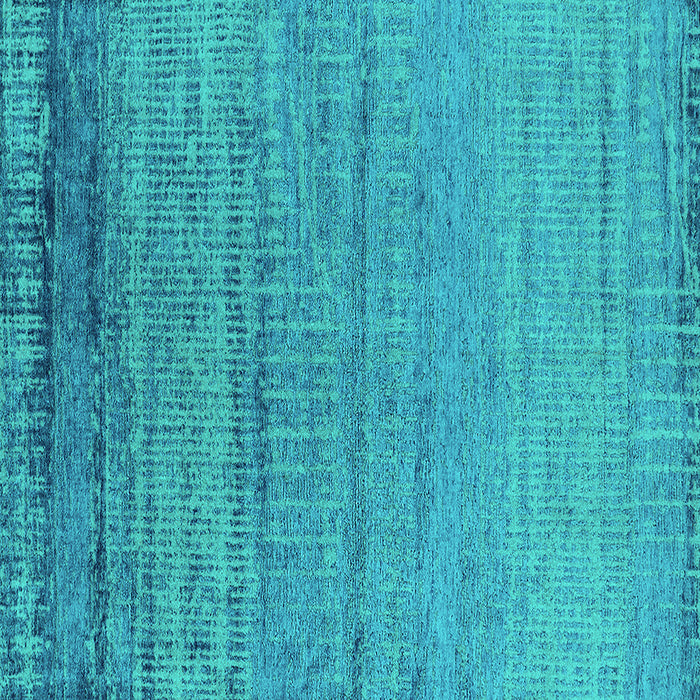 Square Machine Washable Oriental Turquoise Industrial Area Rugs, wshurb2797turq