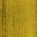 Square Machine Washable Oriental Yellow Industrial Rug, wshurb2797yw