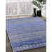 Machine Washable Industrial Modern Blue Gray Rug in a Family Room, wshurb2797