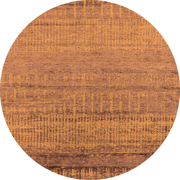 Round Oriental Orange Industrial Rug, urb2797org