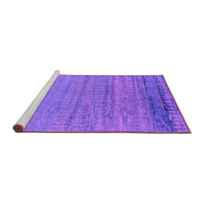 Sideview of Machine Washable Oriental Purple Industrial Area Rugs, wshurb2797pur