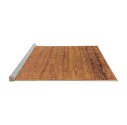 Sideview of Machine Washable Oriental Orange Industrial Area Rugs, wshurb2797org