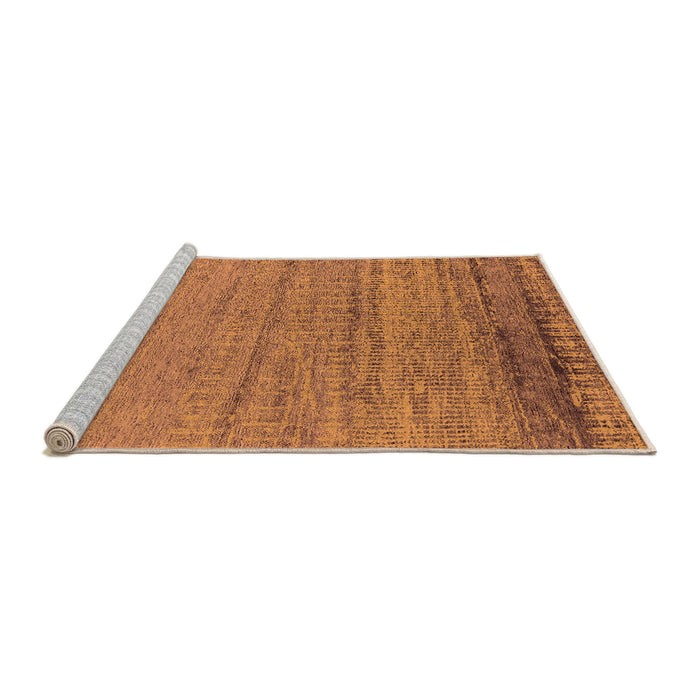 Sideview of Machine Washable Oriental Orange Industrial Area Rugs, wshurb2797org