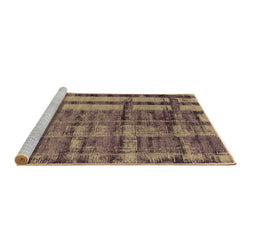 Sideview of Machine Washable Oriental Brown Industrial Rug, wshurb2798brn