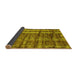 Sideview of Oriental Yellow Industrial Rug, urb2798yw