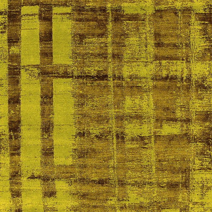 Oriental Yellow Industrial Rug, urb2798yw