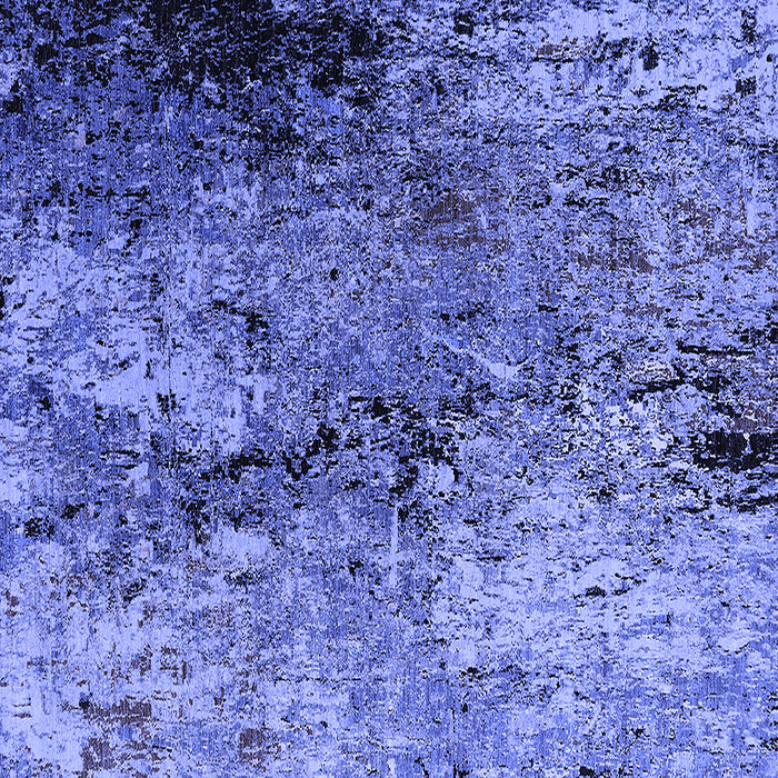 Square Oriental Blue Industrial Rug, urb2799blu