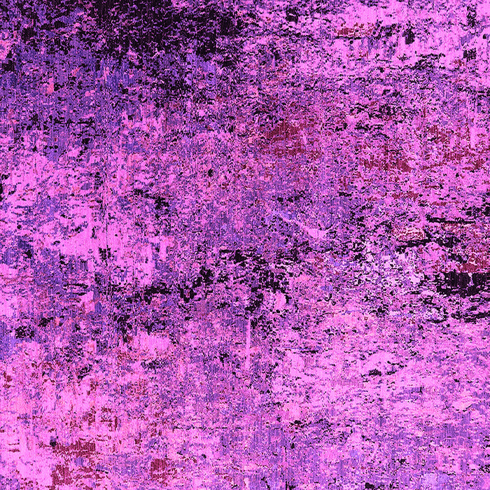 Square Machine Washable Oriental Pink Industrial Rug, wshurb2799pnk