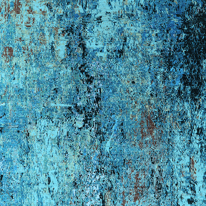 Oriental Light Blue Industrial Rug, urb2799lblu