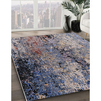 Mid-Century Modern Plum Purple Oriental Rug, urb2799