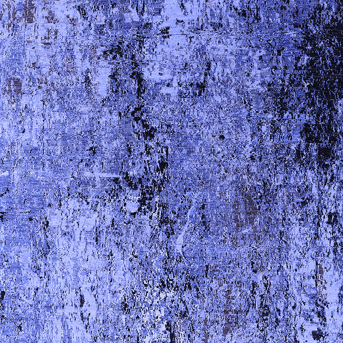 Machine Washable Oriental Blue Industrial Rug, wshurb2799blu