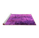 Sideview of Machine Washable Oriental Pink Industrial Rug, wshurb2799pnk