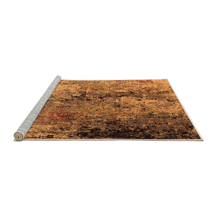 Sideview of Machine Washable Oriental Orange Industrial Area Rugs, wshurb2799org