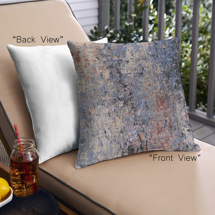 Front View of Mid-Century Modern Urban Square Plum Purple Throw Pillow, 18 inch by 18 inch, pwurb2799