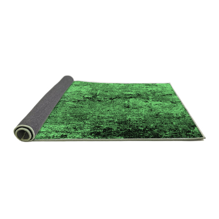 Sideview of Oriental Emerald Green Industrial Rug, urb2799emgrn