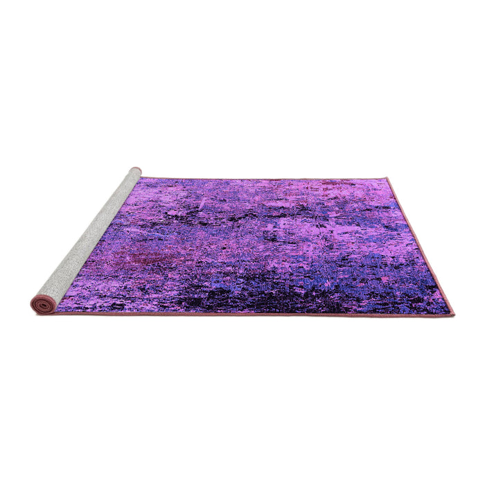 Sideview of Machine Washable Oriental Purple Industrial Area Rugs, wshurb2799pur