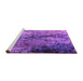 Sideview of Machine Washable Oriental Purple Industrial Area Rugs, wshurb2799pur