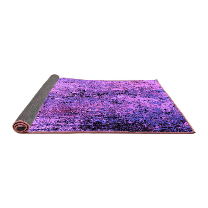 Sideview of Oriental Purple Industrial Rug, urb2799pur