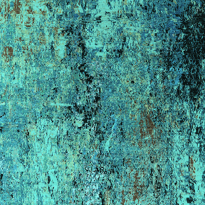 Oriental Turquoise Industrial Rug, urb2799turq