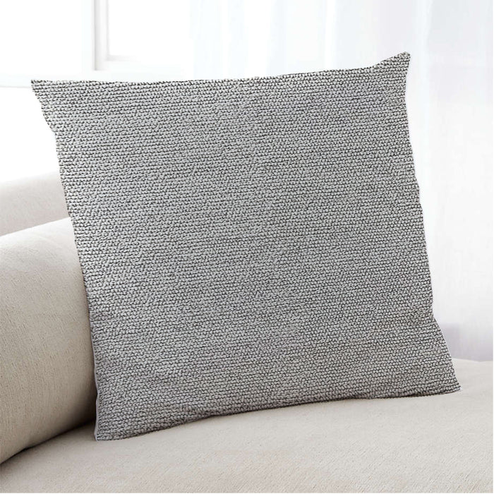 Lifestyle Image of Mid-Century Modern Urban Square Carbon Gray Throw Pillow, 18 inch by 18 inch, pwurb279