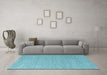 Machine Washable Solid Light Blue Modern Rug in a Living Room, wshurb279lblu