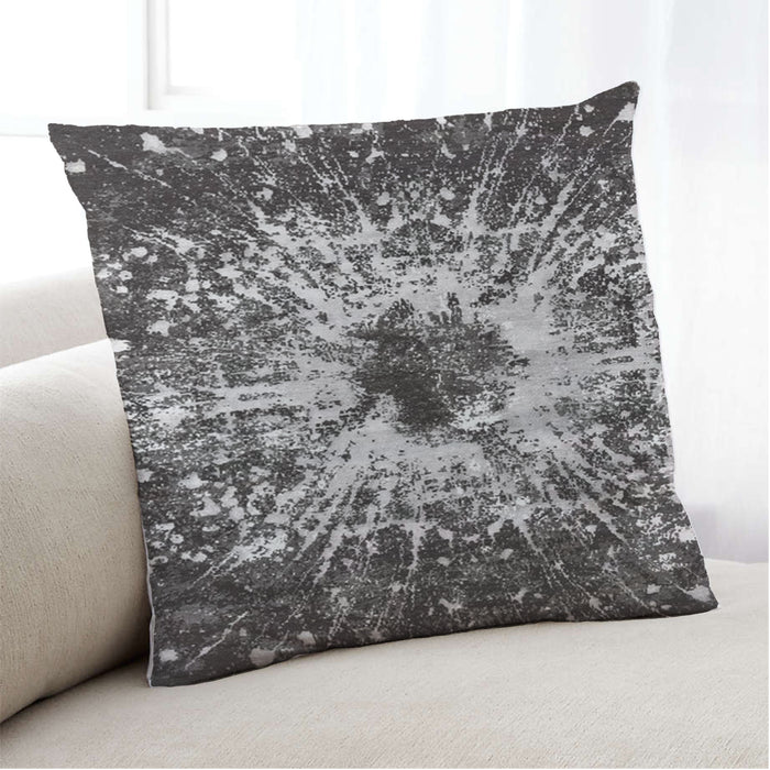 Lifestyle Image of Mid-Century Modern Urban Square Dark Coffee Brown Throw Pillow, 18 inch by 18 inch, pwurb27