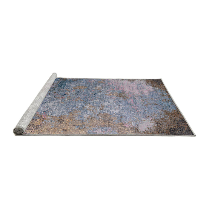 Sideview of Machine Washable Industrial Modern Dark Gray Rug, wshurb2800